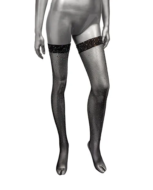 Radiance Thigh High Stockings Black California Exotic Novelties Anal