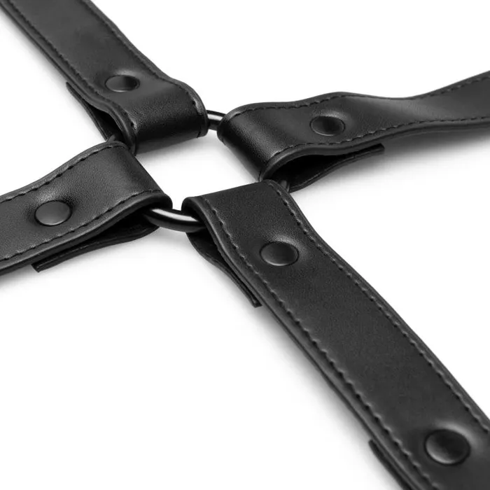 Restraints Bedroom Fantasies Bedroom Fantasies Hogtie with Hand and Ankle Cuffs Black