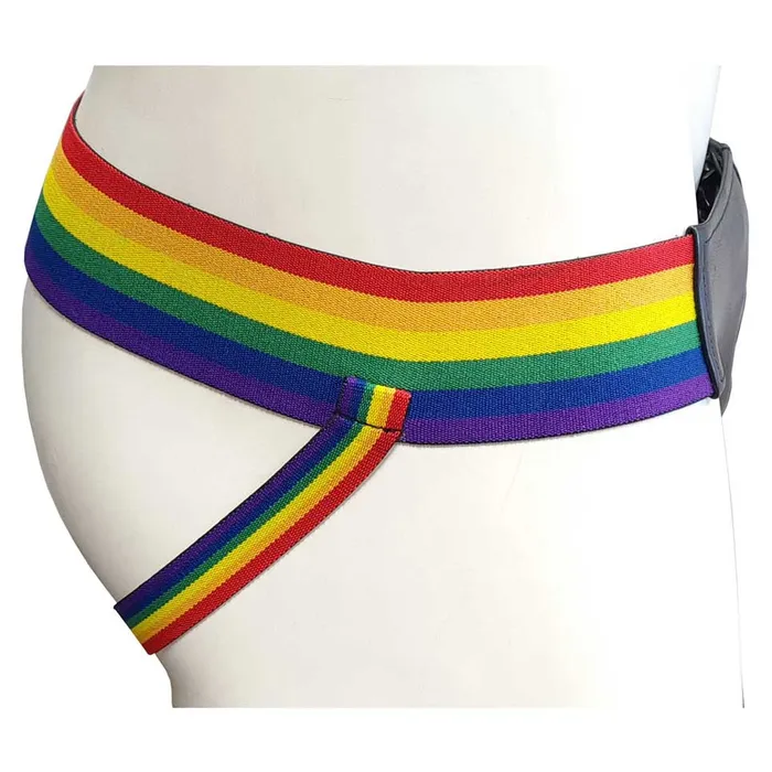 Rouge Leather Jock Strap with Multicoloured Pride Stripe iloveexcitement Female Sex Toys Rouge Leather Jock Strap with Multicoloured Pride Stripe iloveexcitement Female Sex Toys