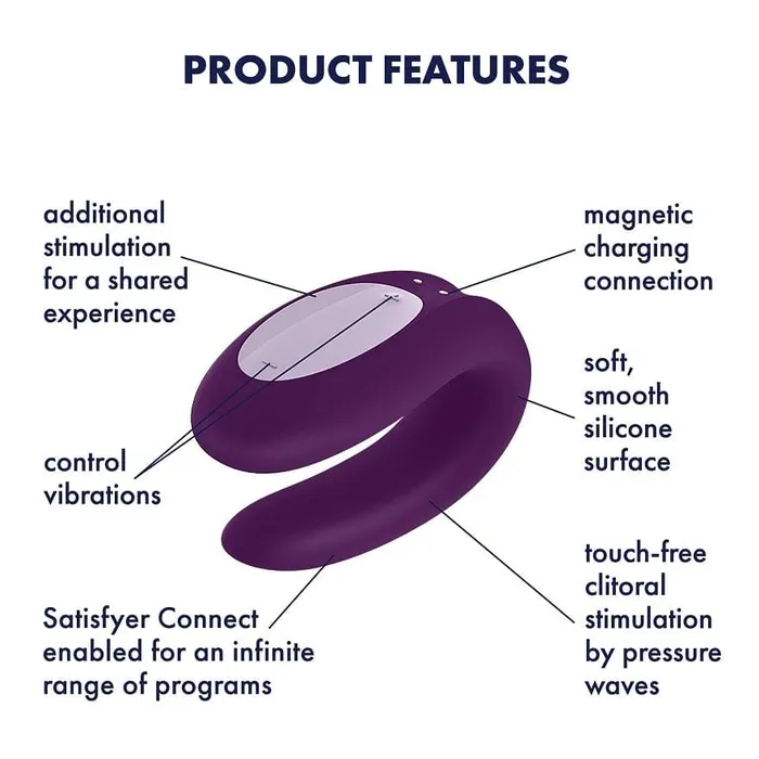 Satisfyer Double Joy Partner Smart Vibrator Satisfyer Vibrators