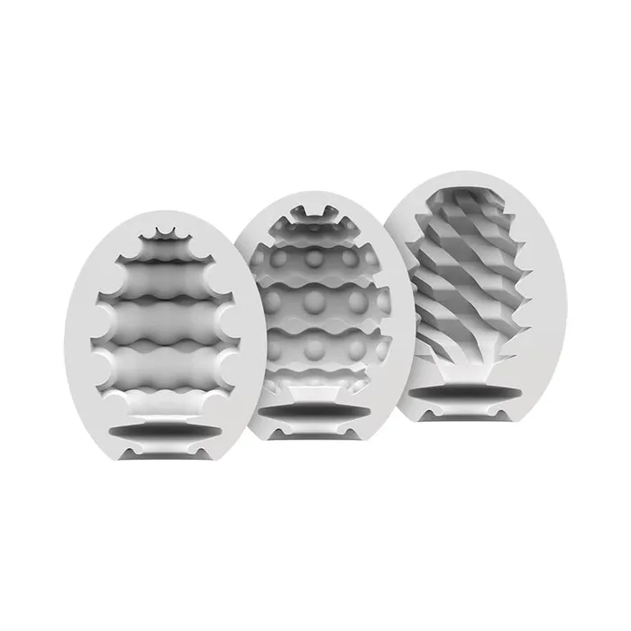 Satisfyer Single Use Masturbator Egg 3Piece Set Satisfyer Male Sex Toys