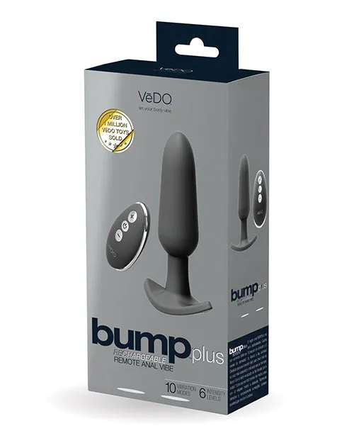 Savvy Co Vedo Bump Plus Rechargeable Remote Control Anal Vibe Just Black Anal Savvy Co Vedo Bump Plus Rechargeable Remote Control Anal Vibe Just Black Anal