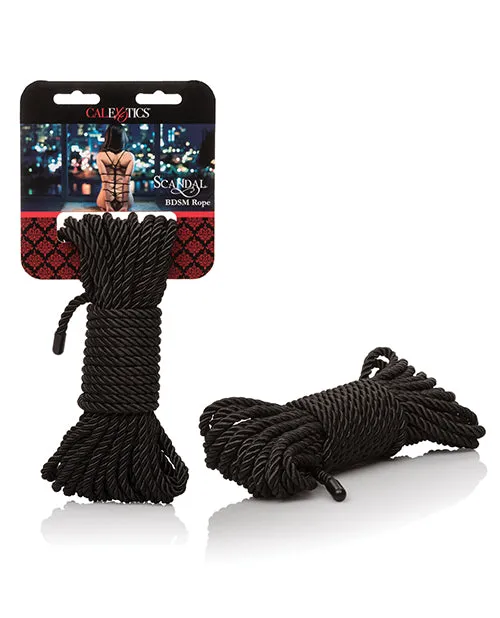 Scandal Bdsm Rope Black California Exotic Novelties Anal
