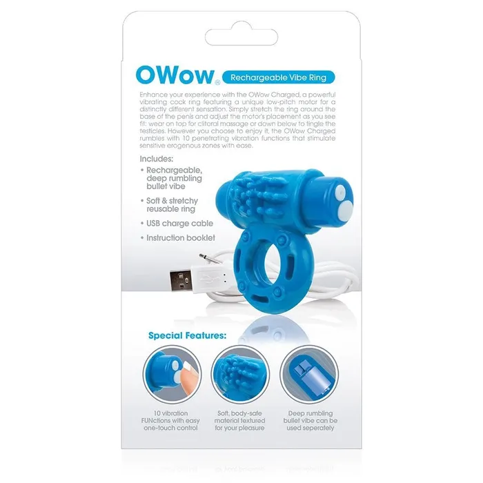 Screaming O Charged OWow Vibrating Cock Ring Blue Screaming O Charged Couples Screaming O Charged OWow Vibrating Cock Ring Blue Screaming O Charged Couples