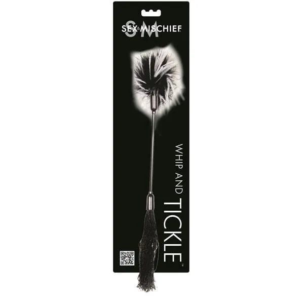 Sex and Mischief Two Sided Whip Tickler For Bondage Play In Black White Sex Mischief Couples Sex and Mischief Two Sided Whip Tickler For Bondage Play In Black White Sex Mischief Couples