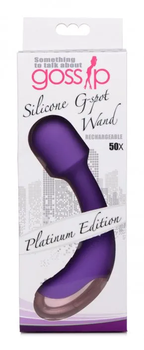Sex Toy Distributing 50X Silicone Gspot Wand Purple Vibrators