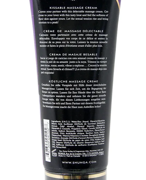 Shunga Kissable Massage Cream 7 Oz Shunga Couples