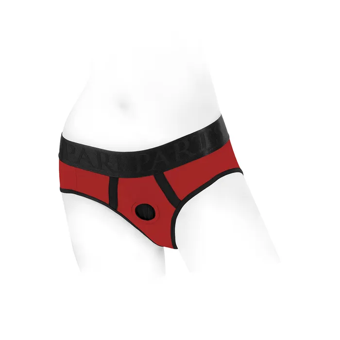 SpareParts SpareParts Tomboi Harness RedBlk Nylon XS Vibrators