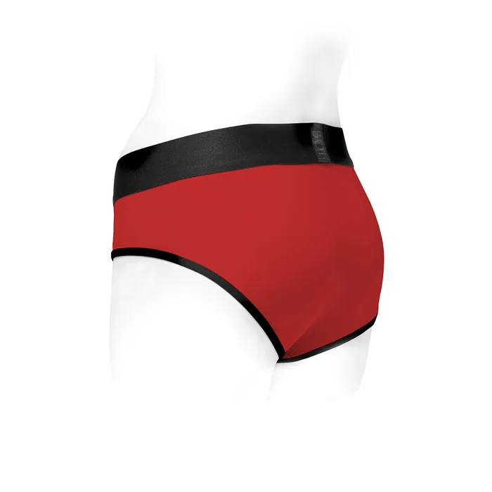 SpareParts SpareParts Tomboi Harness RedBlk Nylon XS Vibrators