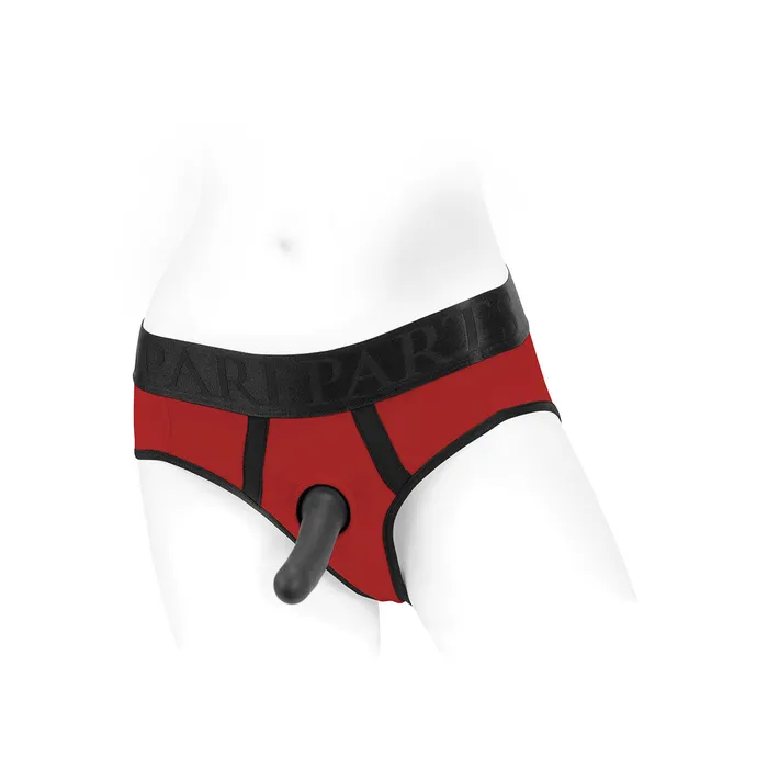 SpareParts SpareParts Tomboi Harness RedBlk Nylon XS Vibrators