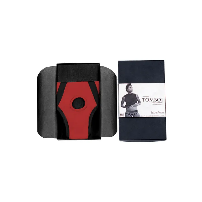 SpareParts SpareParts Tomboi Harness RedBlk Nylon XS Vibrators