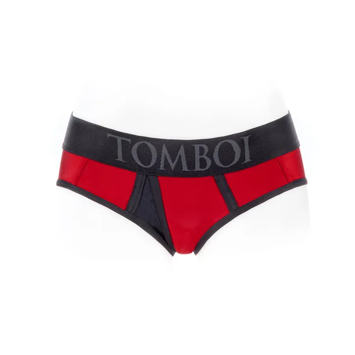 SpareParts Tomboi Cover Brief Nyl Red M SpareParts HardWear Vibrators