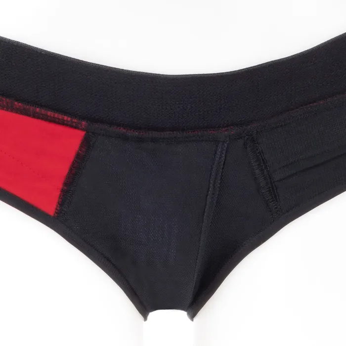 SpareParts Tomboi Cover Brief Nyl Red M SpareParts HardWear Vibrators