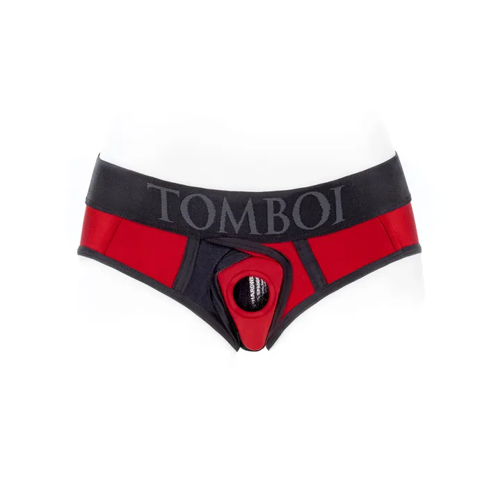SpareParts Tomboi Cover Brief Nyl Red M SpareParts HardWear Vibrators