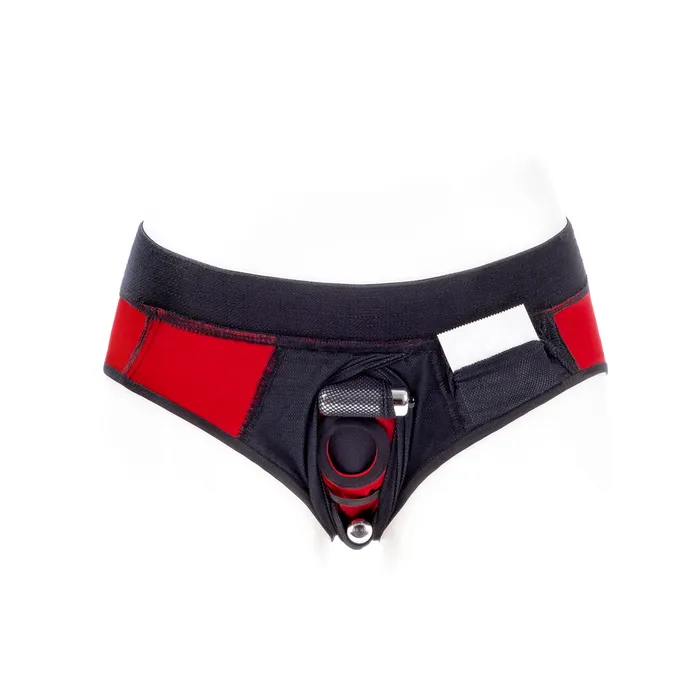 SpareParts Tomboi Cover Brief Nyl Red M SpareParts HardWear Vibrators