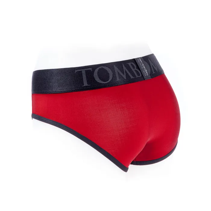 SpareParts Tomboi Cover Brief Nyl Red M SpareParts HardWear Vibrators