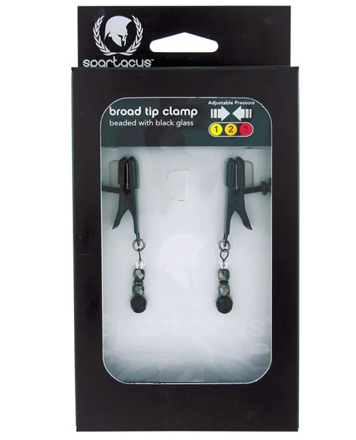 Spartacus Anal Spartacus Black Beaded Nipple Clamps