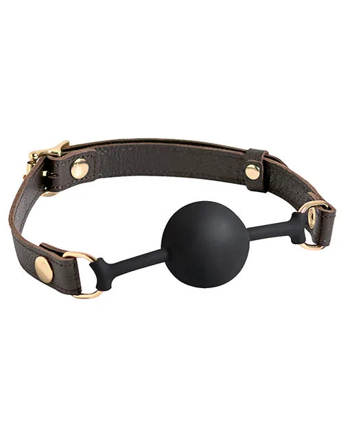 Spartacus Silicone Ball Gag Brown Leather Strap Ball Spartacus Male Sex Toys Spartacus Silicone Ball Gag Brown Leather Strap Ball Spartacus Male Sex Toys