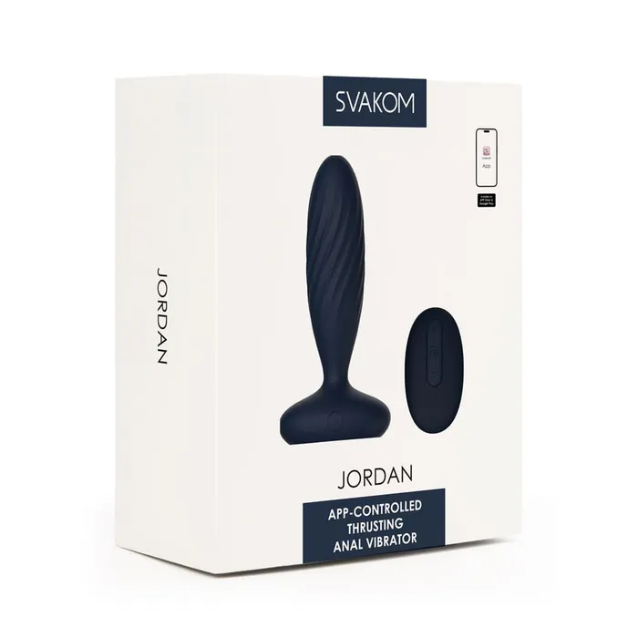Svakom Vibrators Svakom Jordan AppEnabled Thrusting Anal Vibrator