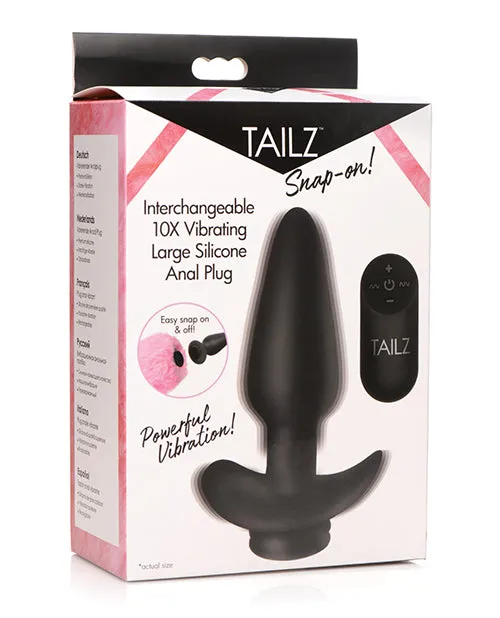 Tailz Snap On Interchangeable 10x Vibrating Silicone Anal Plug Wremote Xr LLC Anal Tailz Snap On Interchangeable 10x Vibrating Silicone Anal Plug Wremote Xr LLC Anal