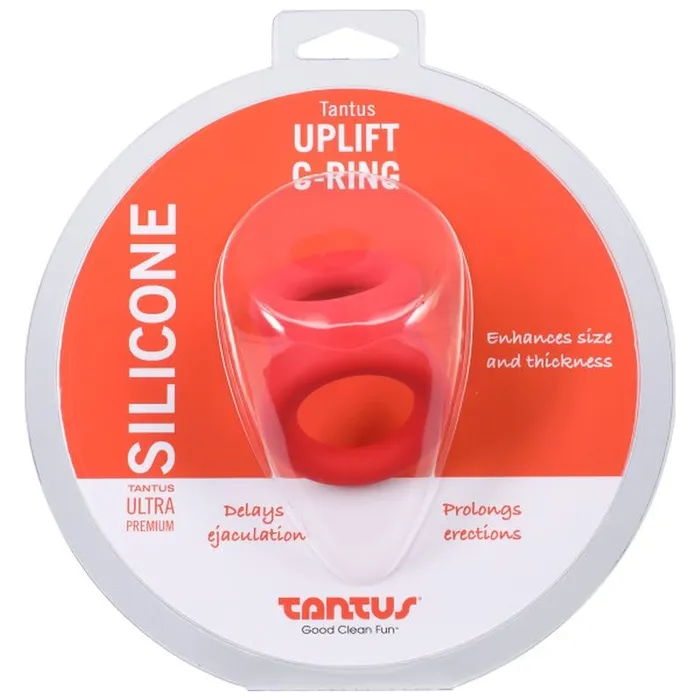 Tantus Male Sex Toys Tantus Uplift Silicone Cock Ring Crimson
