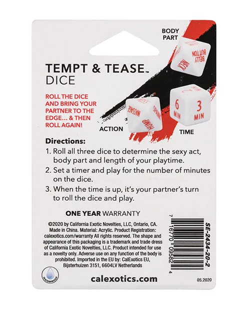 Tempt Tease Dice California Exotic Novelties Vibrators