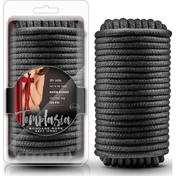 Temptasia Bondage Rope 10m Black Temptasia Anal