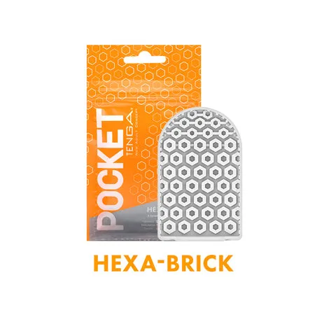 TENGA USA Inc Tenga Pocket Masturbator Sleeve Hexa Brick Male Sex Toys