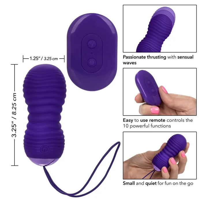 Vibrators CalExotics Slay Thrustme Remote Controlled Thrusting Massager