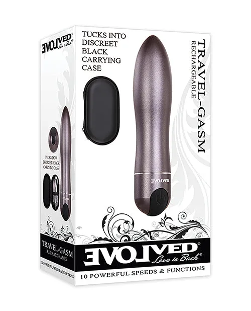 Vibrators Evolved Novelties INC Evolved Travel Gasm Bullet Grey
