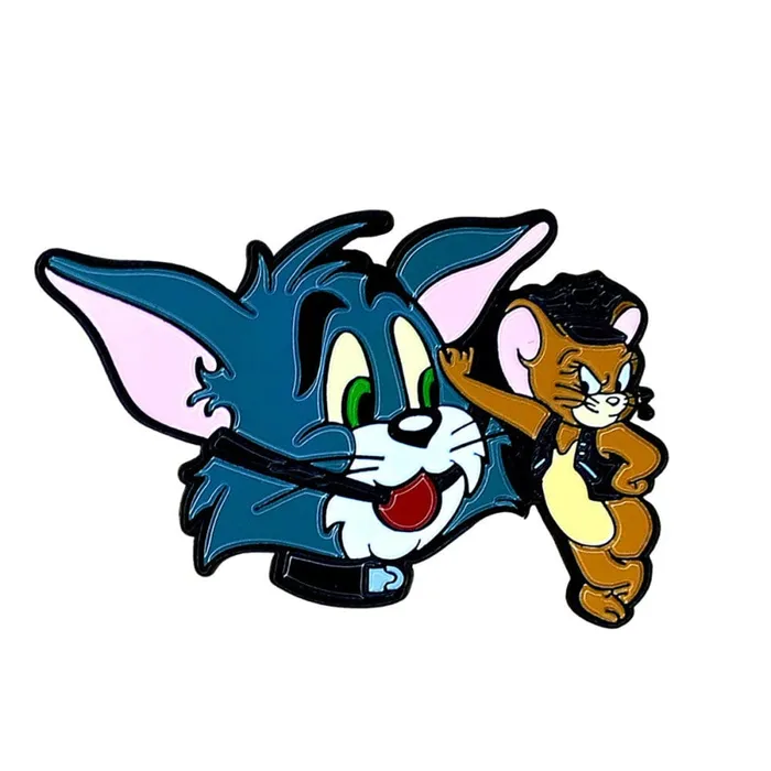 Vibrators Geeky and Kinky Cat Mouse Enamel Pin Geeky and Kinky