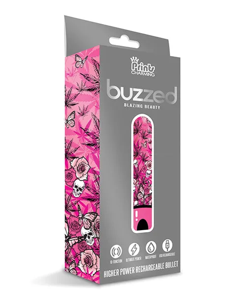 Vibrators Global Novelties LLC Buzzed 35 Rechargeable Bullet Blazing Beauty Pink