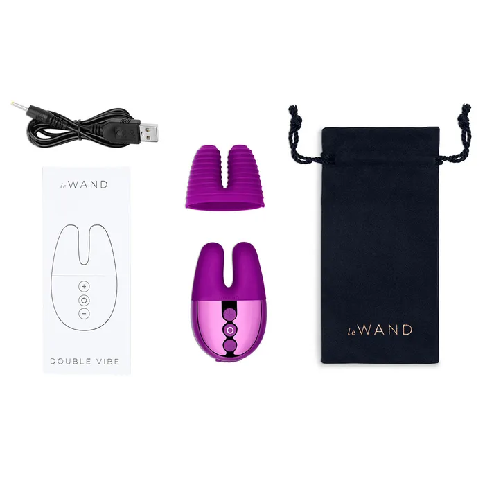Vibrators Le Wand Le Wand Chrome Double Vibe Dark Cherry