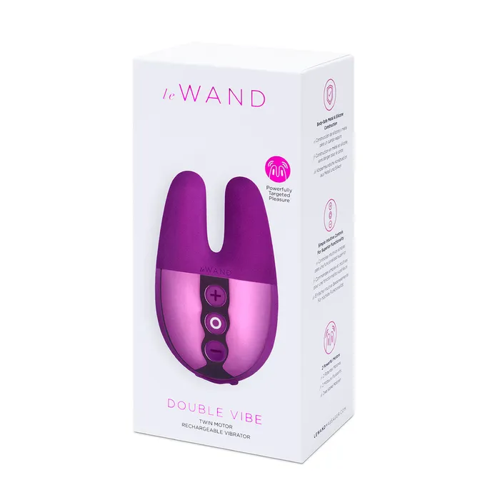 Vibrators Le Wand Le Wand Chrome Double Vibe Dark Cherry