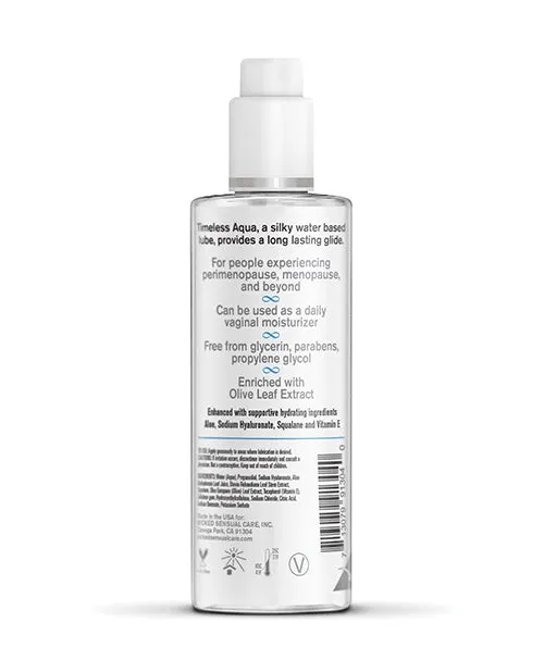 Wicked Sensual Care Simply Timeless Aqua Water Based Lubricant 4 Oz Wicked Sensual Care Lubricants Wicked Sensual Care Simply Timeless Aqua Water Based Lubricant 4 Oz Wicked Sensual Care Lubricants