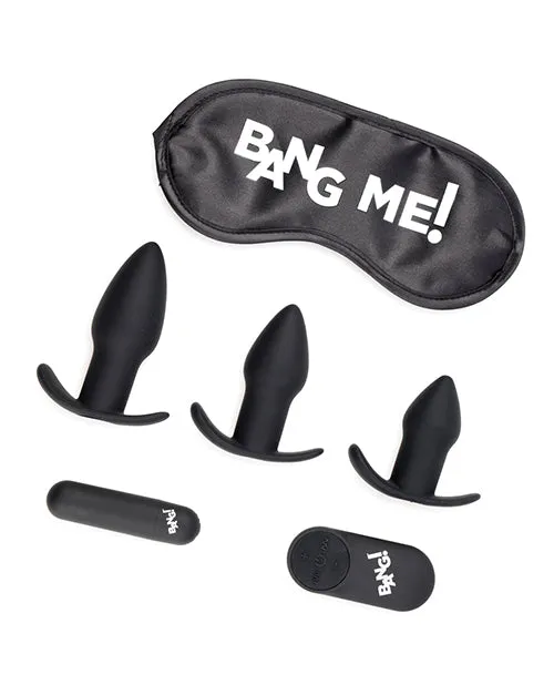Xr LLC Anal Bang Backdoor Adventure Remote Control 3 Piece Butt Plug Vibe Kit Black
