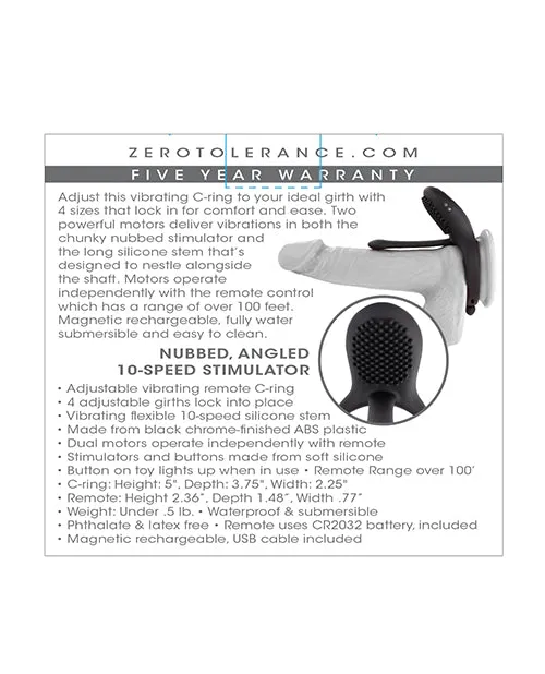 Zero Tolerance Mr Tickler Black Evolved Novelties INC Anal