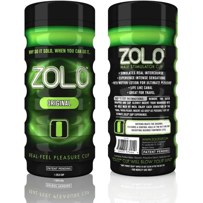 Zolo The Original Cup Green ZOLO Male Sex Toys