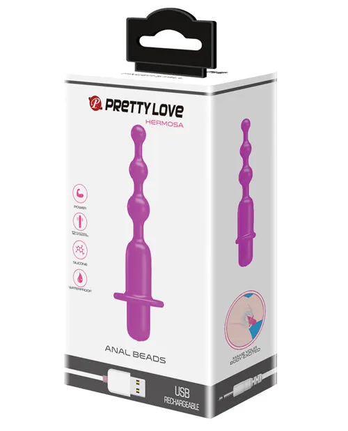 Anal Beads Vibrator 12 Function Fuchsia Liaoyang Baile Health Care Produ Anal