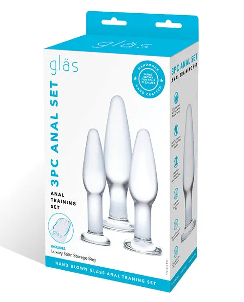 Anal Electric Eel INC Glas 3 Pc Glass Anal Training Kit