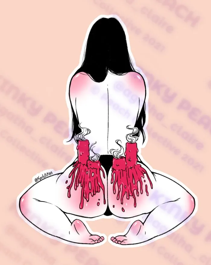 Anal Karlotik97 Hot Ass Candle Sticker