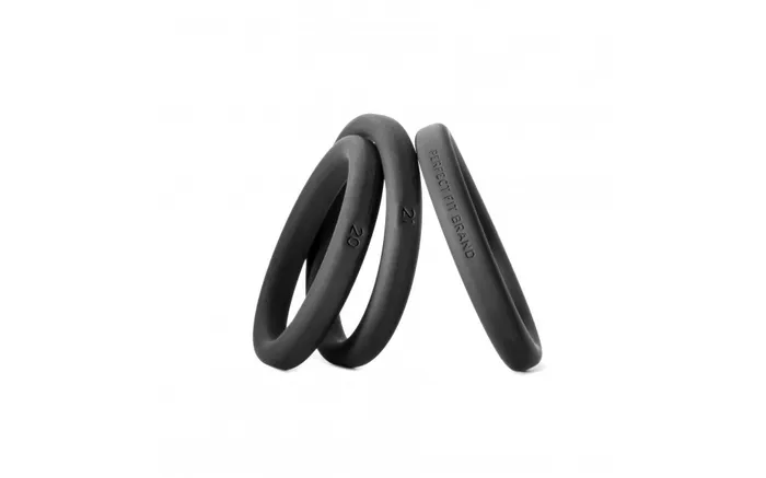 Anal Perfect Fit Perfect Fit Xact Fit 3 Silicone Rings XLarge Black