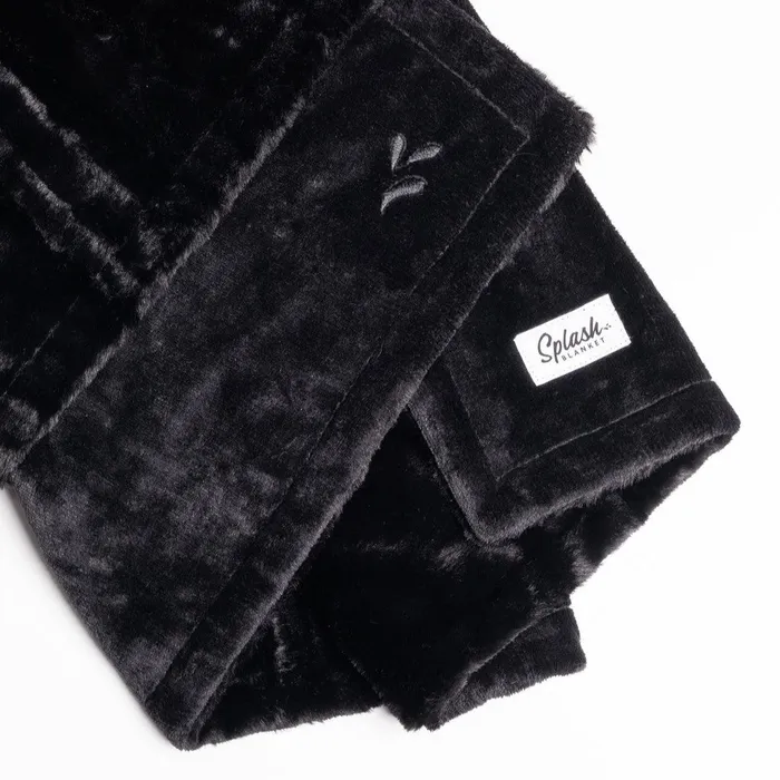 Anal rosie rees Furlush Waterproof Splash Blanket Black on Black