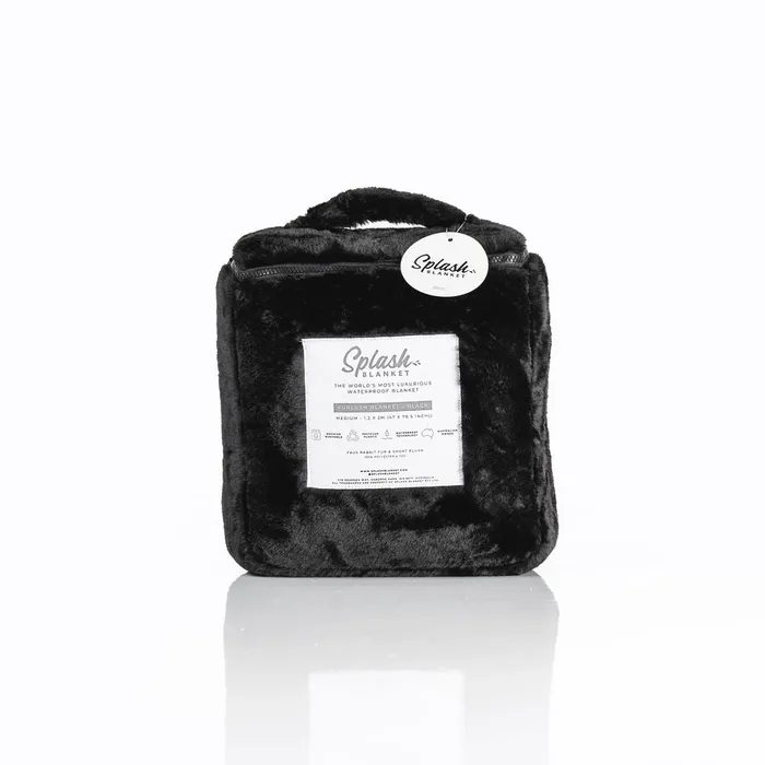 Anal rosie rees Furlush Waterproof Splash Blanket Black on Black