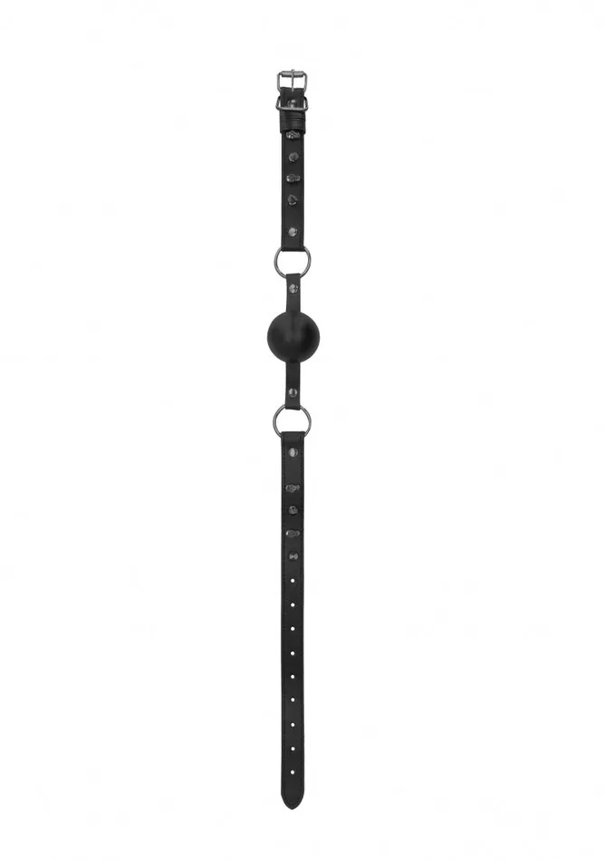 Anal Shots America Ouch Skulls And Bones Silicone Ball Gag Black