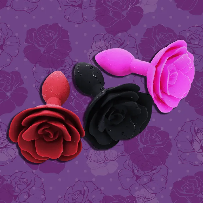 Anal The Kinky Peach Rose Butt Plug
