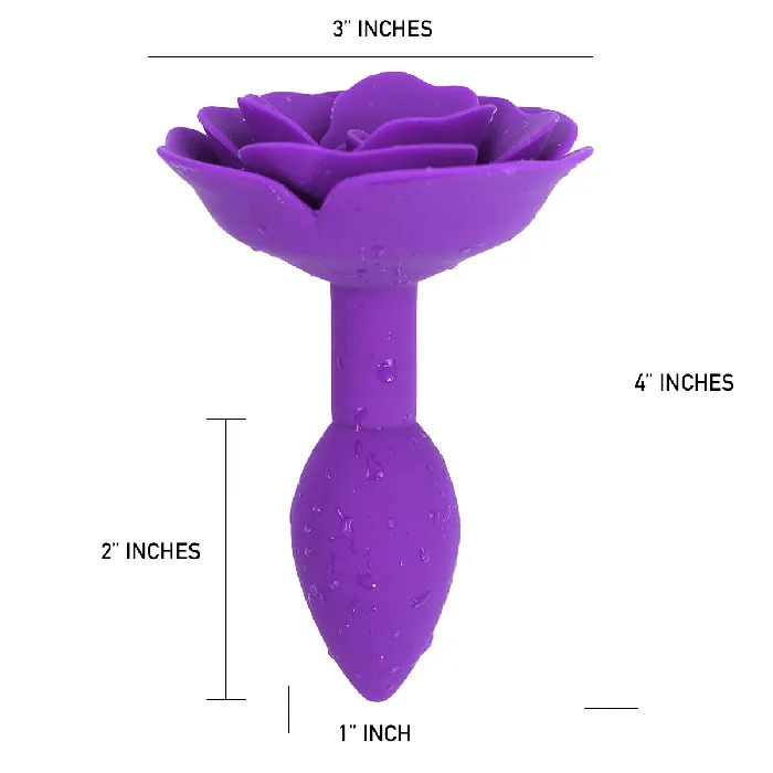 Anal The Kinky Peach Rose Butt Plug
