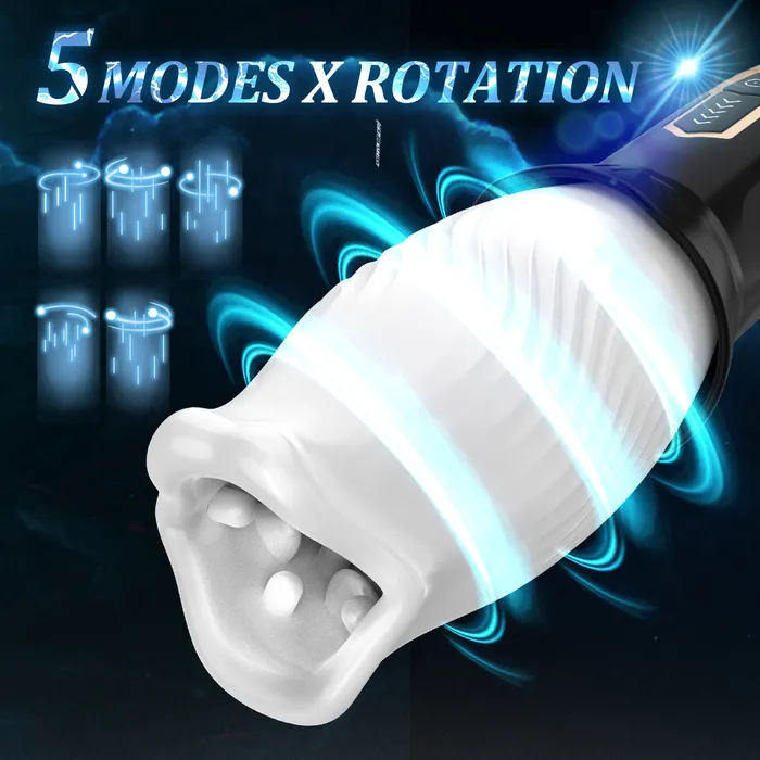 Bidirectional Rotation Vibrating Blowjob Masturbator Sohimi Male Sex Toys
