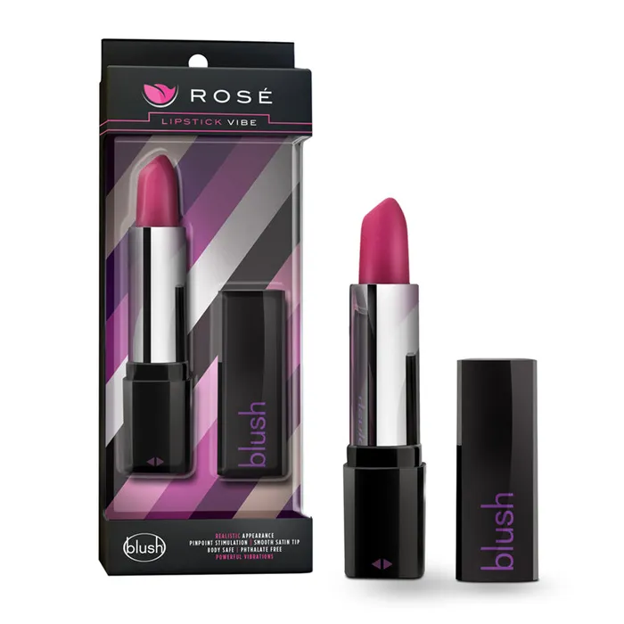 Blush Rose Lipstick Vibe Black Purse Vibrator Nalpac Vibrators