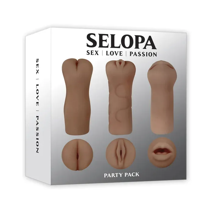 Couples Co Male Sex Toys Selopa Party Pack 3 Piece Stroker Pack Male Masturbator Stroker For Him Couples Co Male Sex Toys Selopa Party Pack 3 Piece Stroker Pack Male Masturbator Stroker For Him